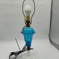 Antique Tulip Lamp - Boston Sandwich Whale Oil lamp converted to electric