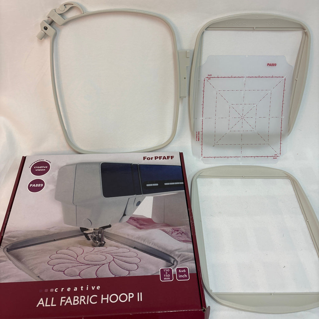 Pfaff Creative All Fabric II Hoop Embroidery 150mm x 150mm new