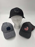 3 Black Clover L/XL Fitted Hats