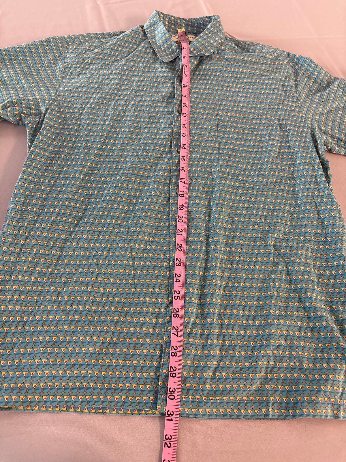 Tory Richard Hawaiian Shirt 100%Cotton short sleeve size M. #5