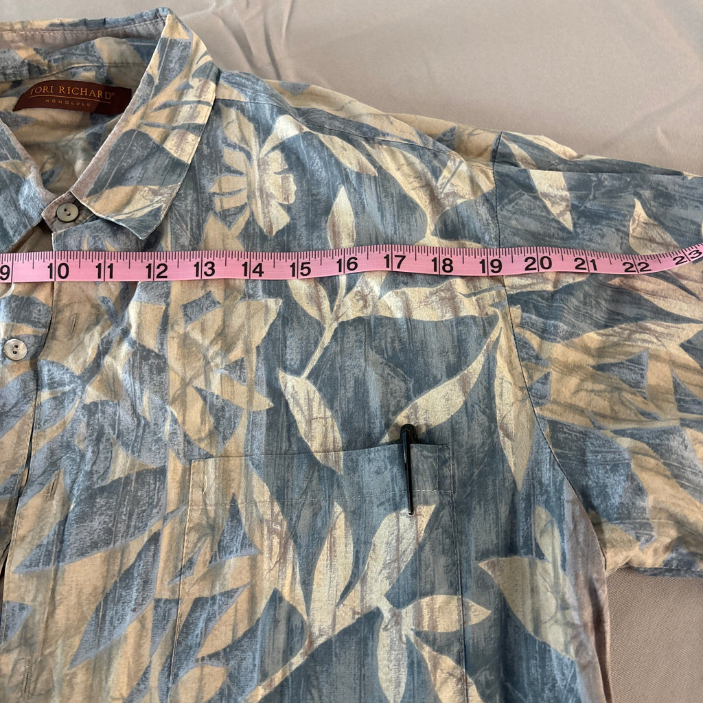 Tory Richard Hawaiian 100% Cotton short sleeve shirt size M #7