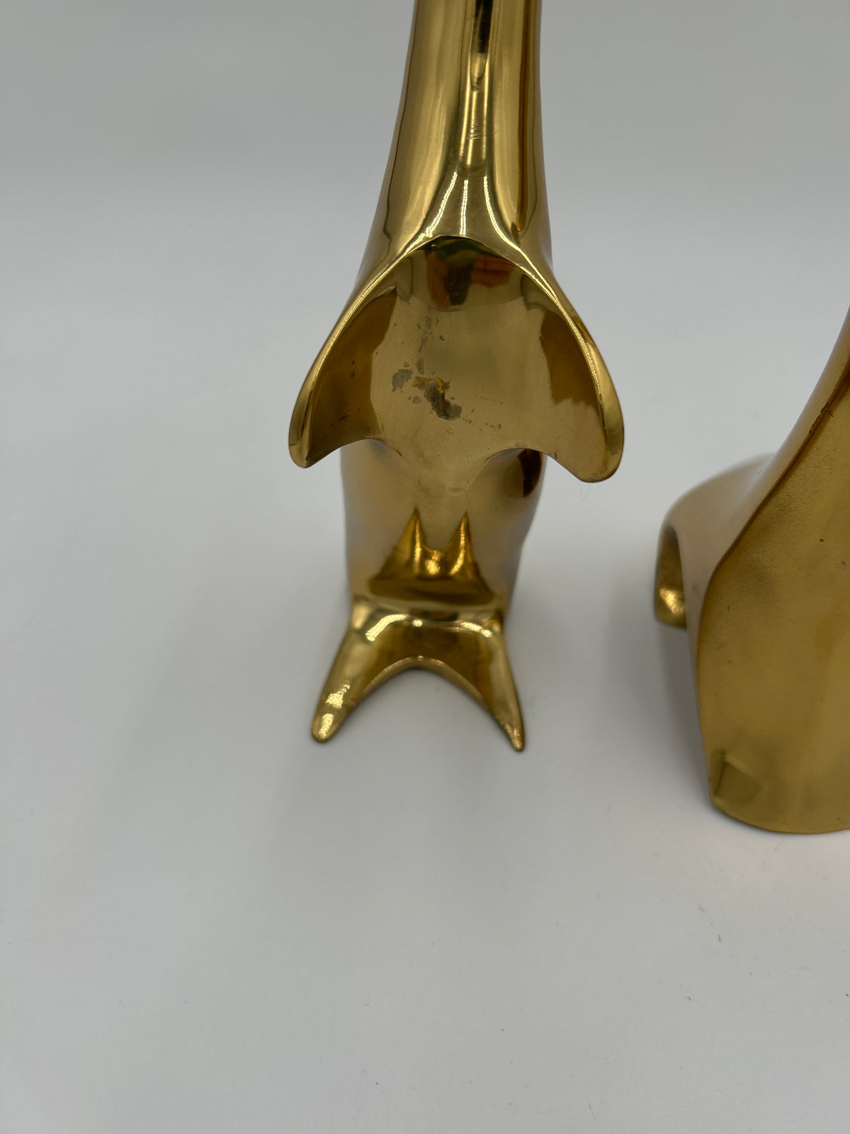 Vintage Brass Mid Century Modern Abstract Sea Lion Set MCM VTG