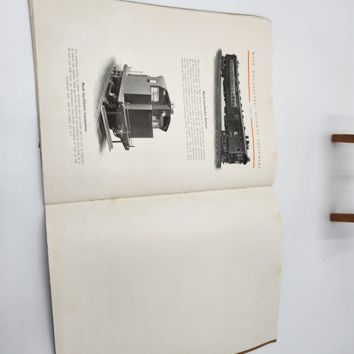 1929 Mack Model AB Truck Catalog 17 w/ Factory Letter & Badin NC Receipt Stamp