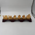 The Danbury Mint Santa’s Gold Christmas Train in Box