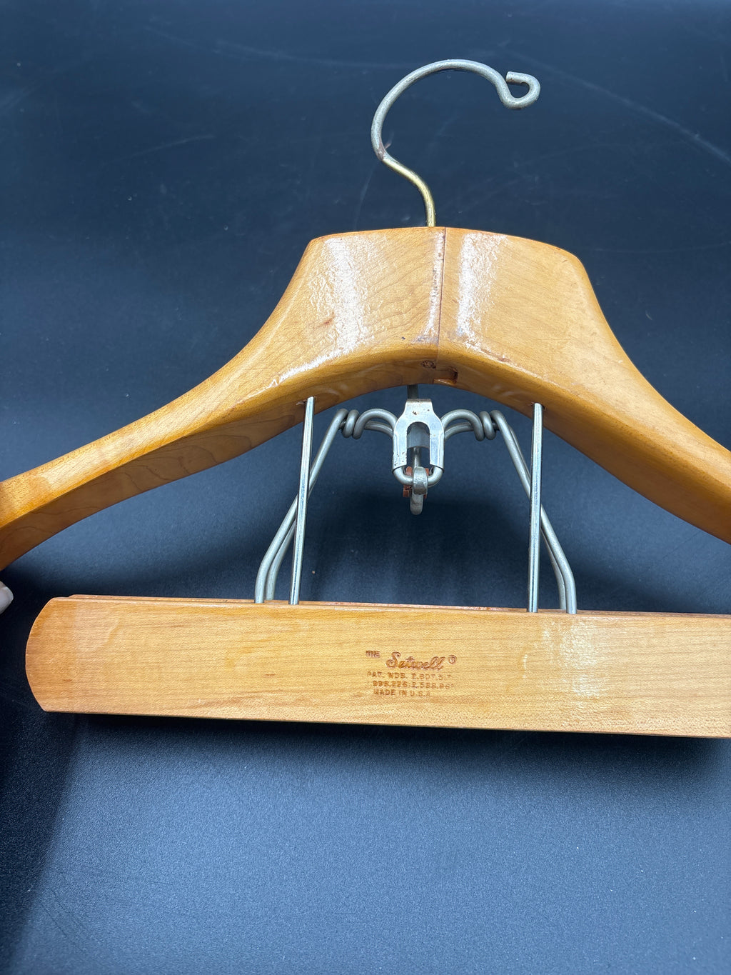 VTG The Sewell Suit Wood Hanger