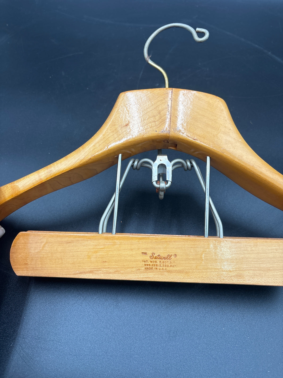 VTG The Sewell Suit Wood Hanger