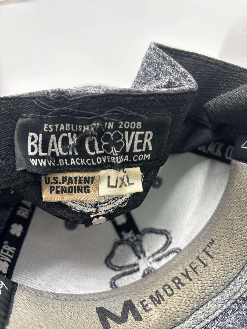 3 Black Clover L/XL Fitted Hats
