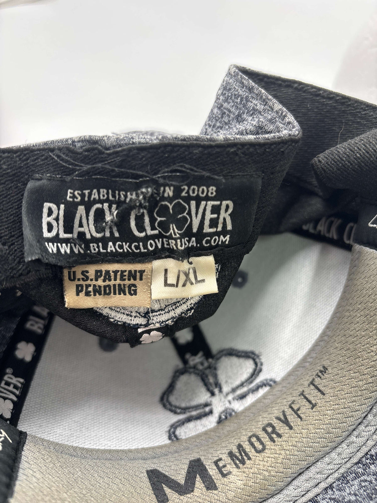 3 Black Clover L/XL Fitted Hats
