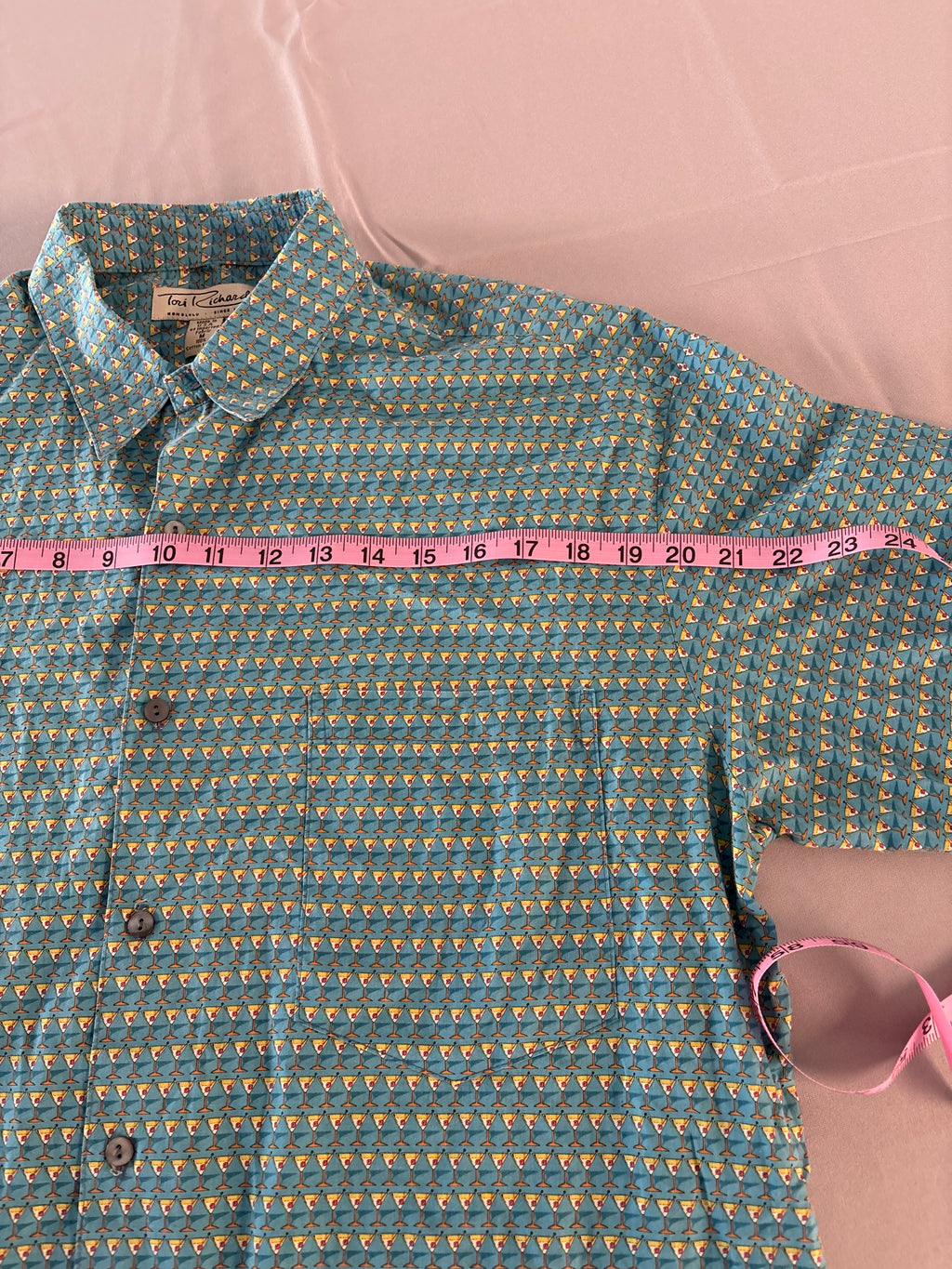 Tory Richard Hawaiian Shirt 100%Cotton short sleeve size M. #5