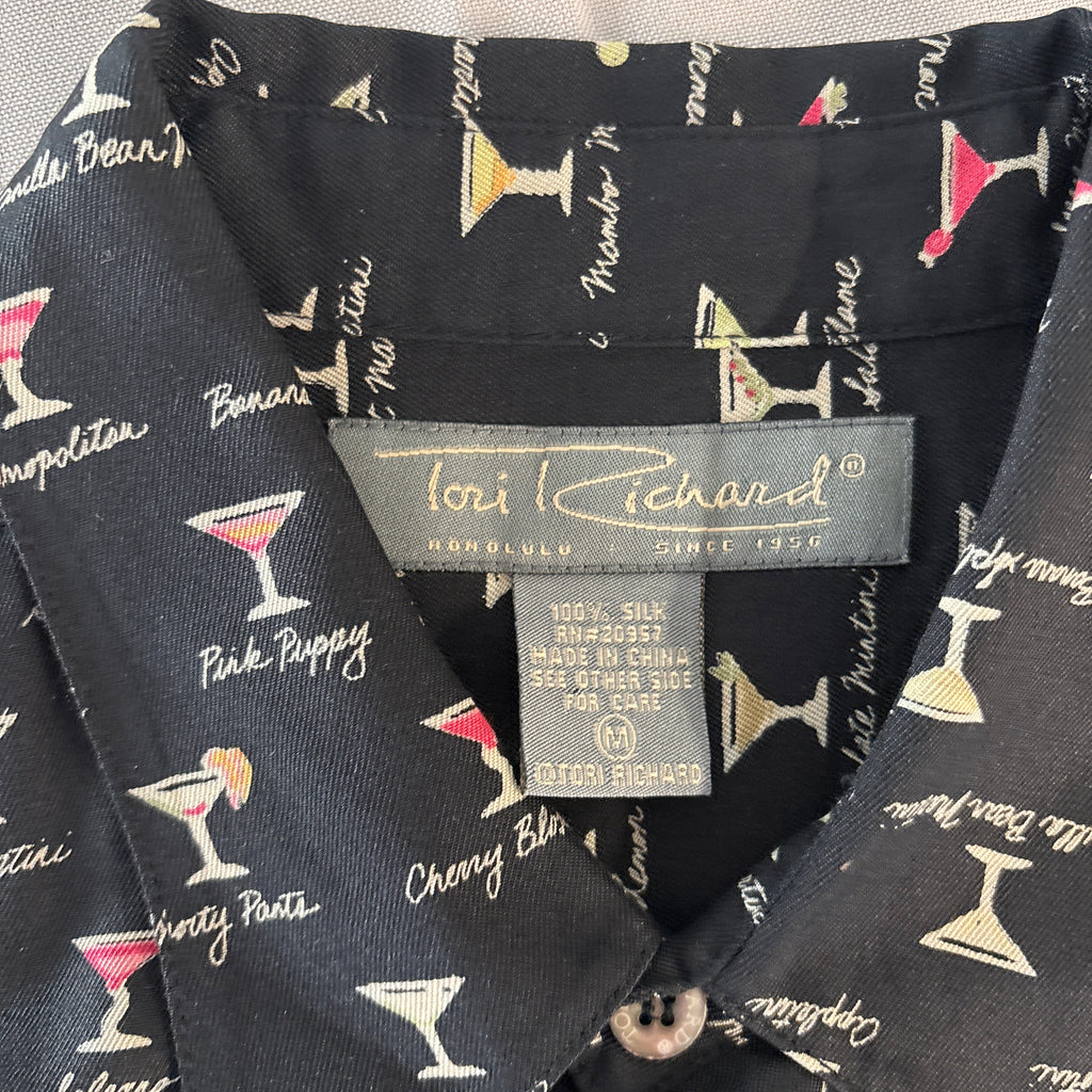 Tori Richard 100% Silk short sleeve Hawaiian Shirt size M, #1