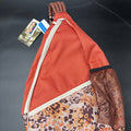 KAVU NWT Cross Body Paxton Pack Go Wild showing detail of durable fabric and unique design, perfect for outdoor adventures.