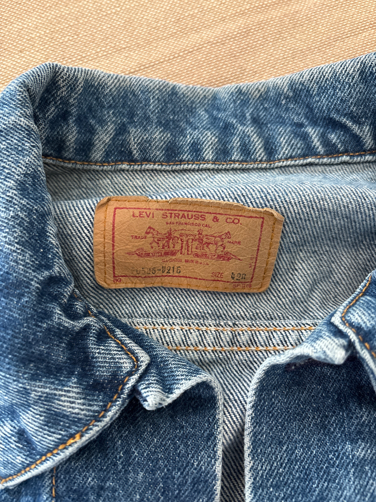 VTG 1986 Levi’s Denim Trucker Jacket – Classic Medium Wash Americana Vintage