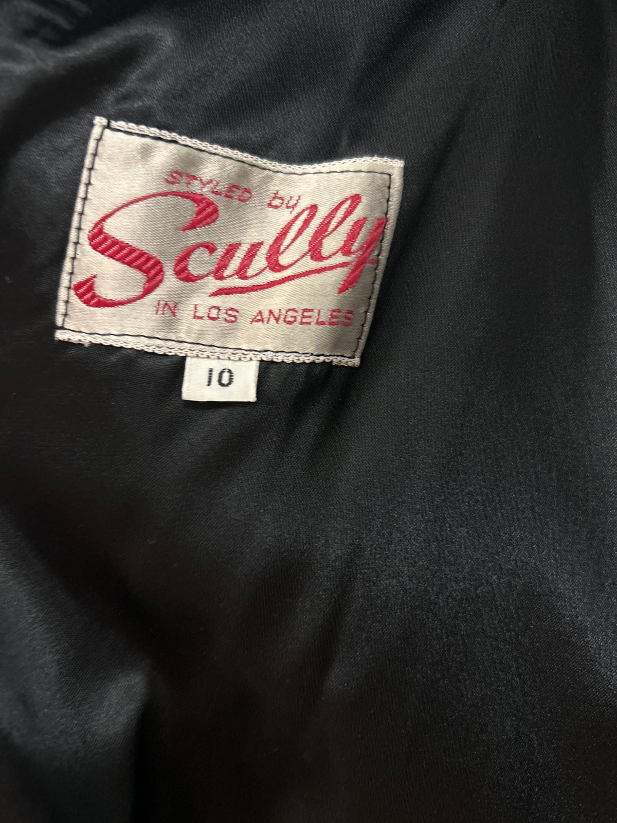 Vintage 60s Scully Los Angeles Suede Sheepskin Fur Jacket Grey Hippie Boho 10