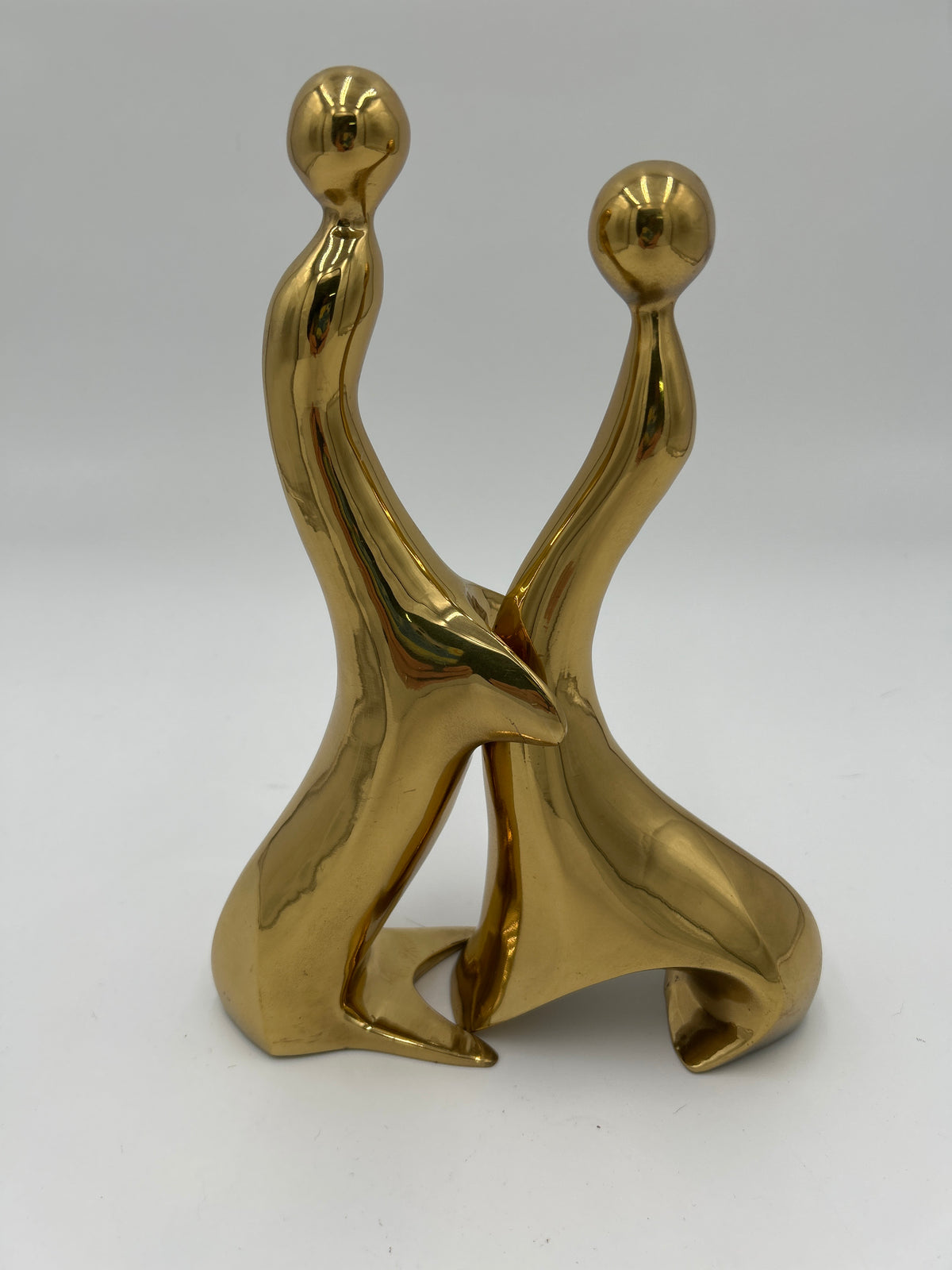 Vintage Brass Mid Century Modern Abstract Sea Lion Set MCM VTG