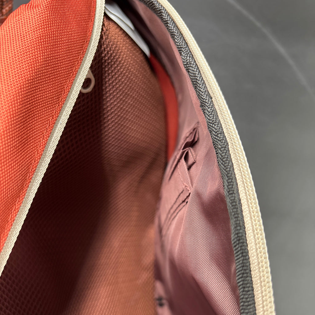 KAVU NWT Cross Body Paxton Pack Go Wild interior showing pockets and durable lining for organized carrying of essentials.