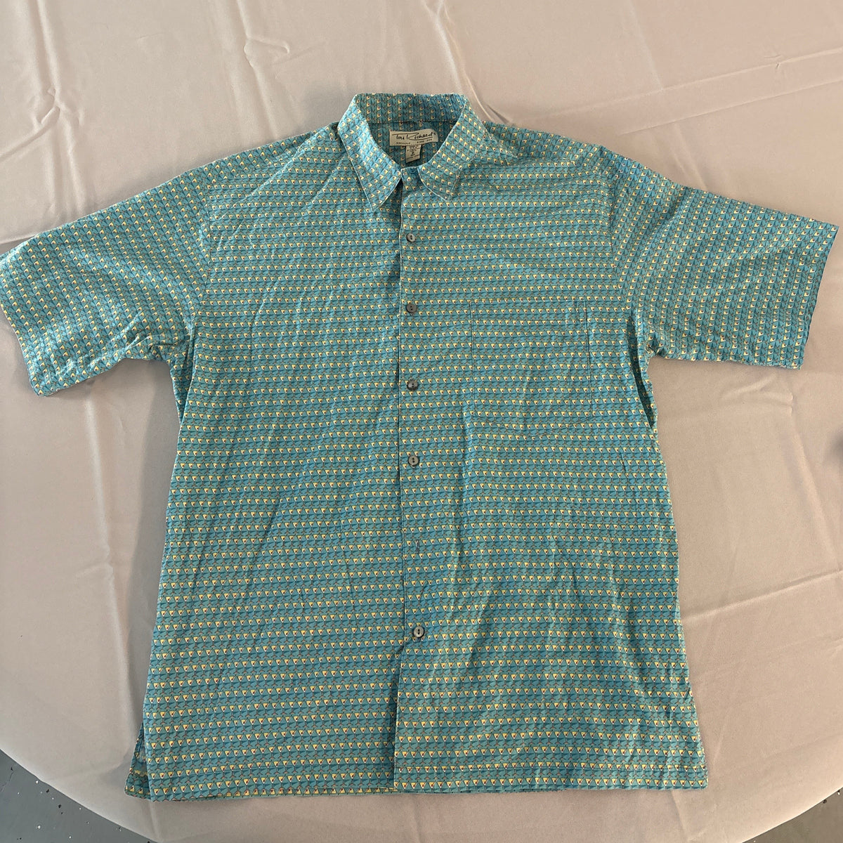 Tory Richard Hawaiian Shirt 100%Cotton short sleeve size M. #5