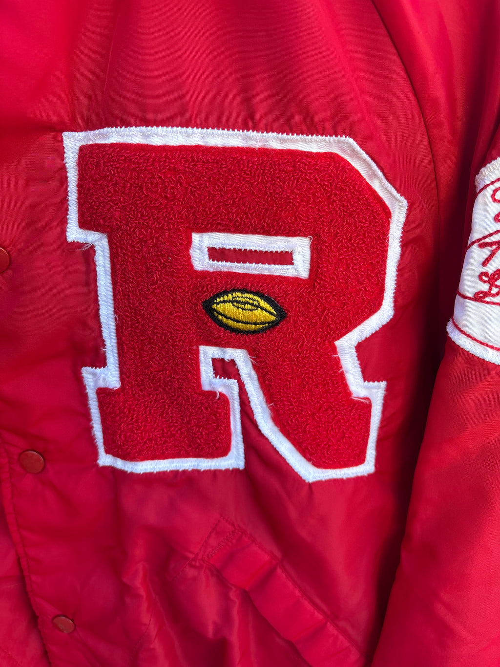 VTG 1984 Lakeshore 75 lbs Undefeated District Champs size 44-46 L Jacket