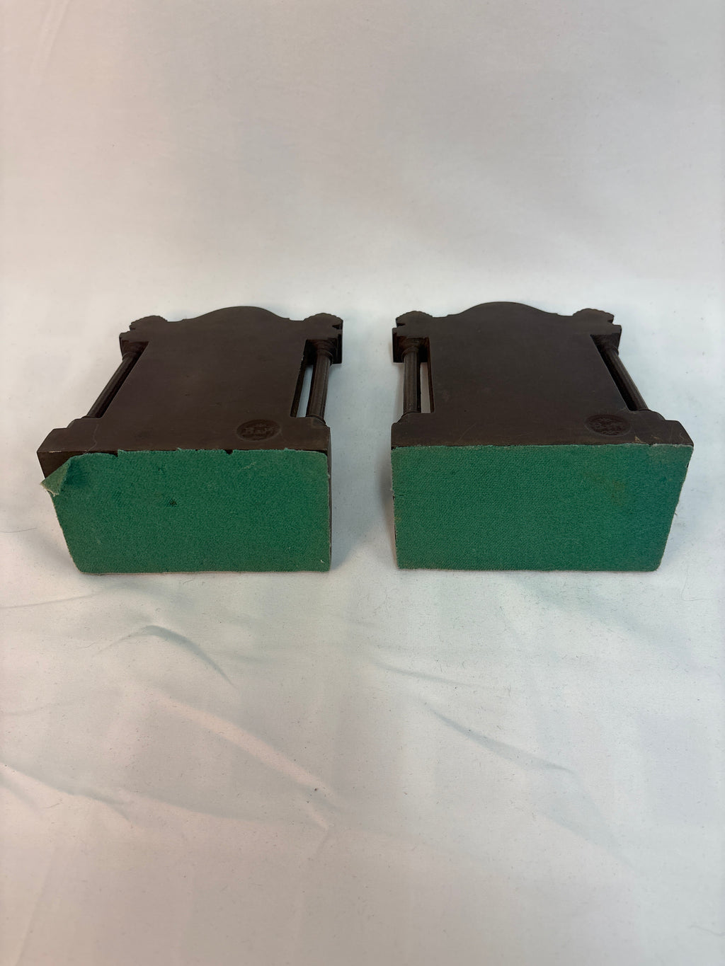 Vintage Bradley & Hubbard Cast Iron Bookends – Henry Wadsworth Longfellow Art Deco Set of 2