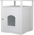 Brand New Merry Products Cat Washroom / Litter Box Enclosure & Night Stand (White, Model MP5006)