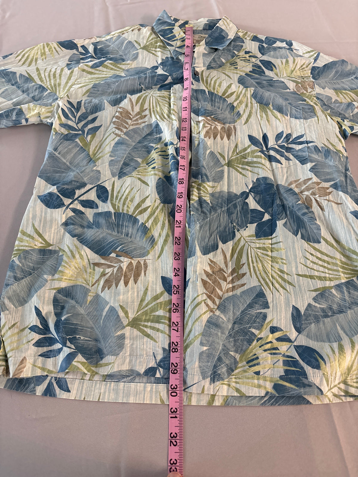 Tory Richard Hawaiian short sleeve shirt 100% Cotton size M #6
