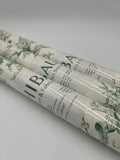 Lot of 3 THIBAUT Designer Double Rolls Wallpaper- Green/White French Country Scenic Toile (Pattern 839-T-9535)