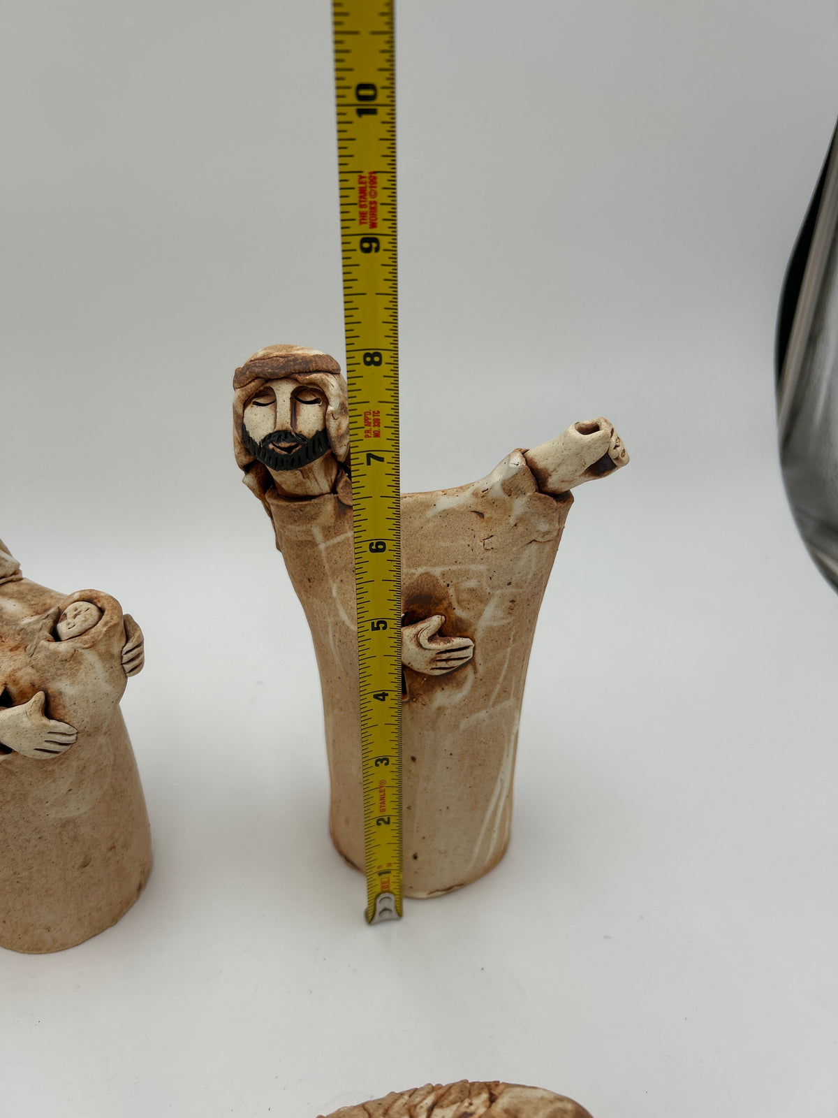 Pottery Nativity Set Minimalist 6 Piece Christmas Creche - Mud Dabbers