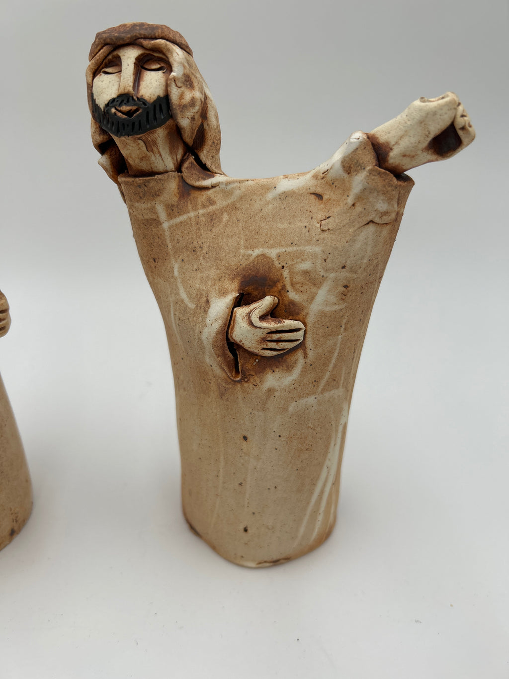 Pottery Nativity Set Minimalist 6 Piece Christmas Creche - Mud Dabbers