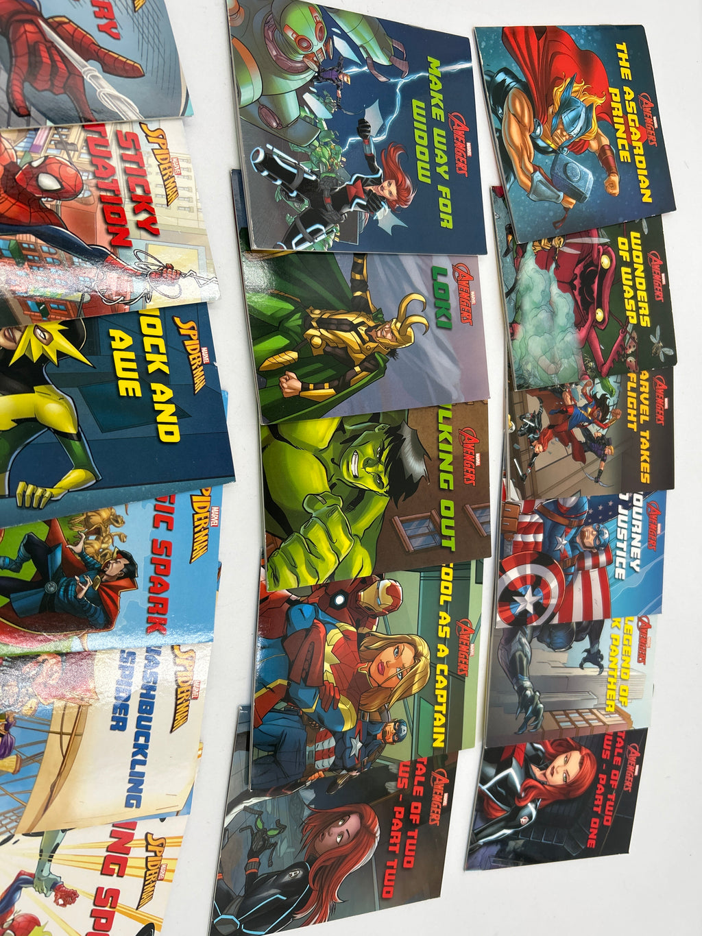 Marvel Kids Storybook Lot of 21: Avengers, Spider-Man & Guardians of the Galaxy Paperbacks