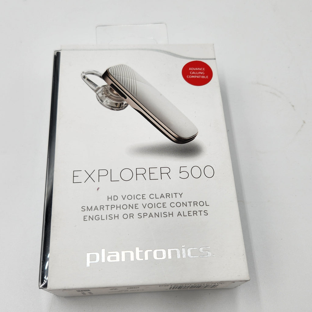 NEW Platronics Explorer 500 Mono Bluetooth Headset WHITE-Rare Discontinued NIB Collector Quality NWB