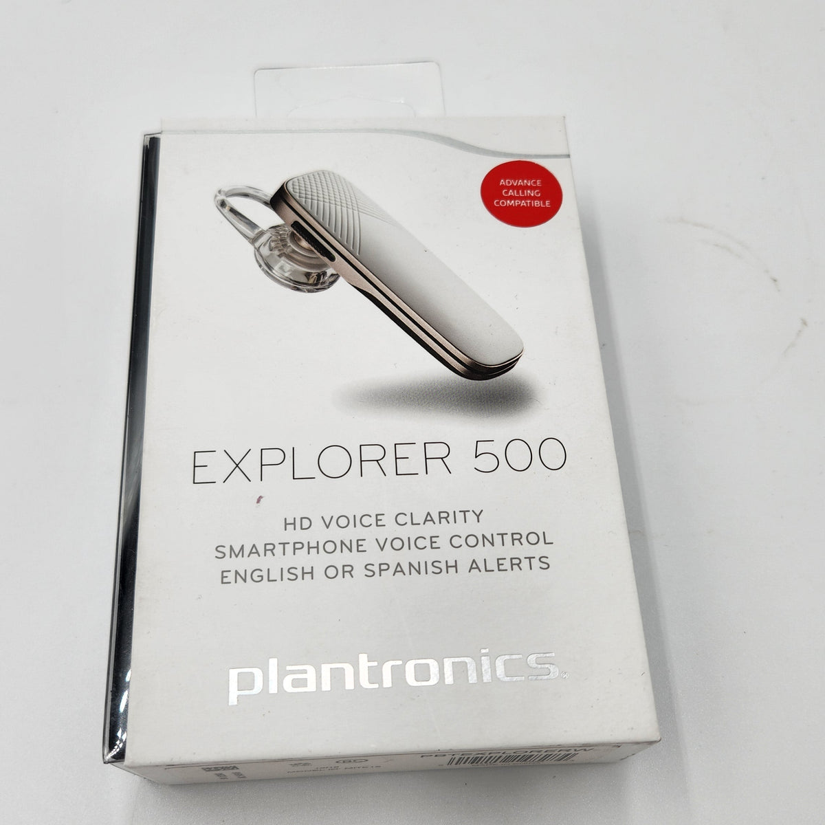 NEW Platronics Explorer 500 Mono Bluetooth Headset WHITE-Rare Discontinued NIB Collector Quality NWB