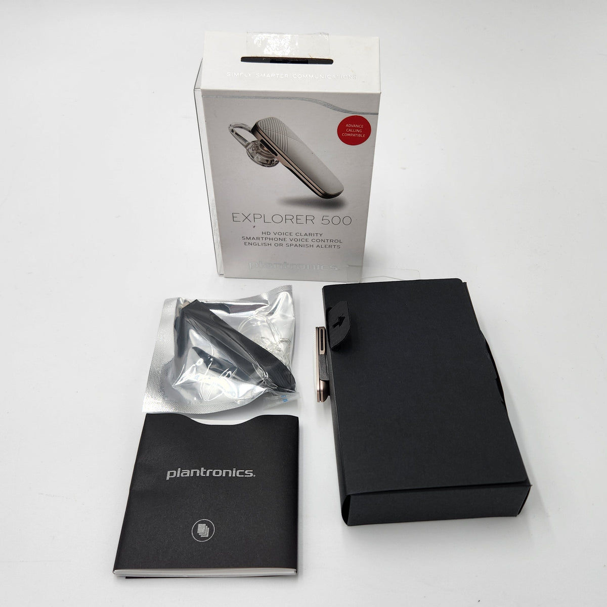 NEW Platronics Explorer 500 Mono Bluetooth Headset WHITE-Rare Discontinued NIB Collector Quality NWB