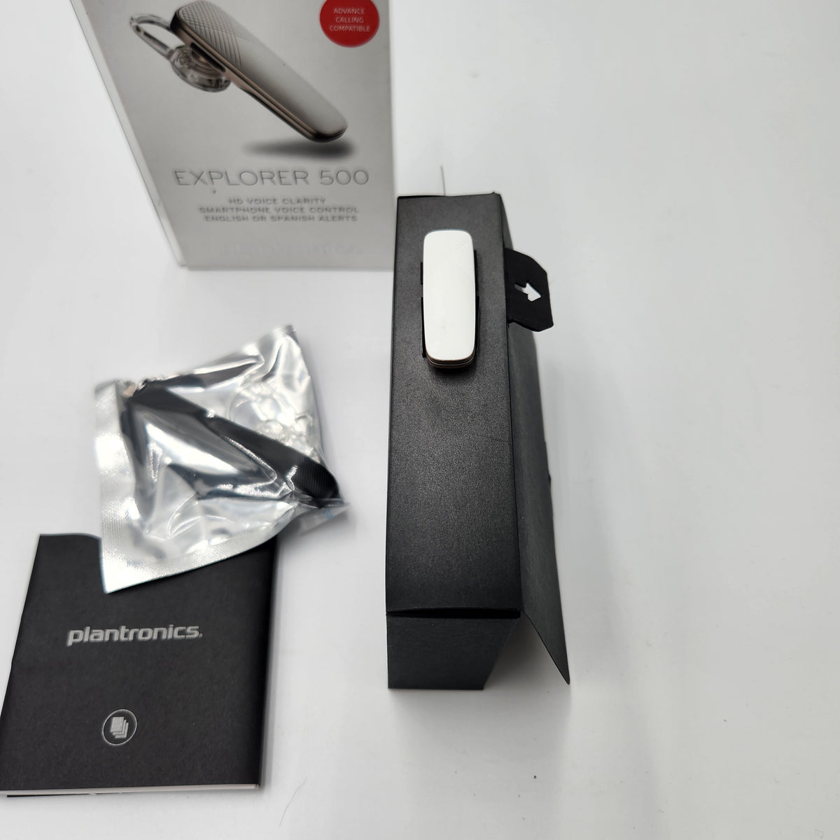 NEW Platronics Explorer 500 Mono Bluetooth Headset WHITE-Rare Discontinued NIB Collector Quality NWB