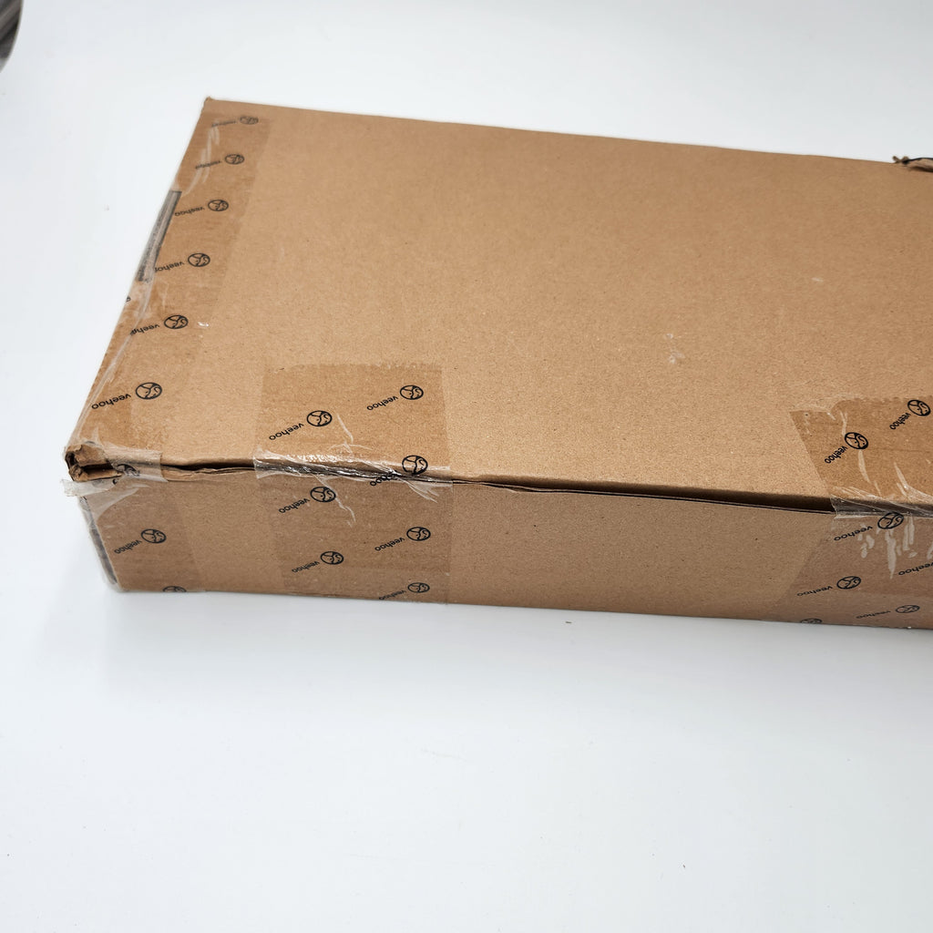 Back of Veehoo elevated dog bed showing tape.