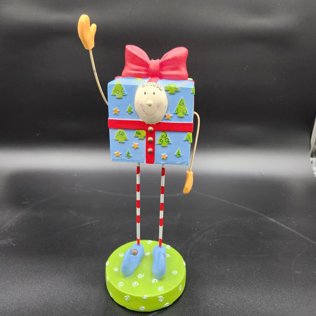 Lori Mitchell Christmas Present Figurine 135313 Retired 2005 Folk Art ESC Co