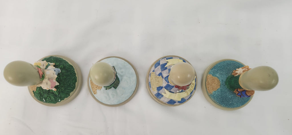 VTG Brown Bag Cookie Stamp Art Set of 4 Fairy Tale Collection Vintage (Hill Design)
