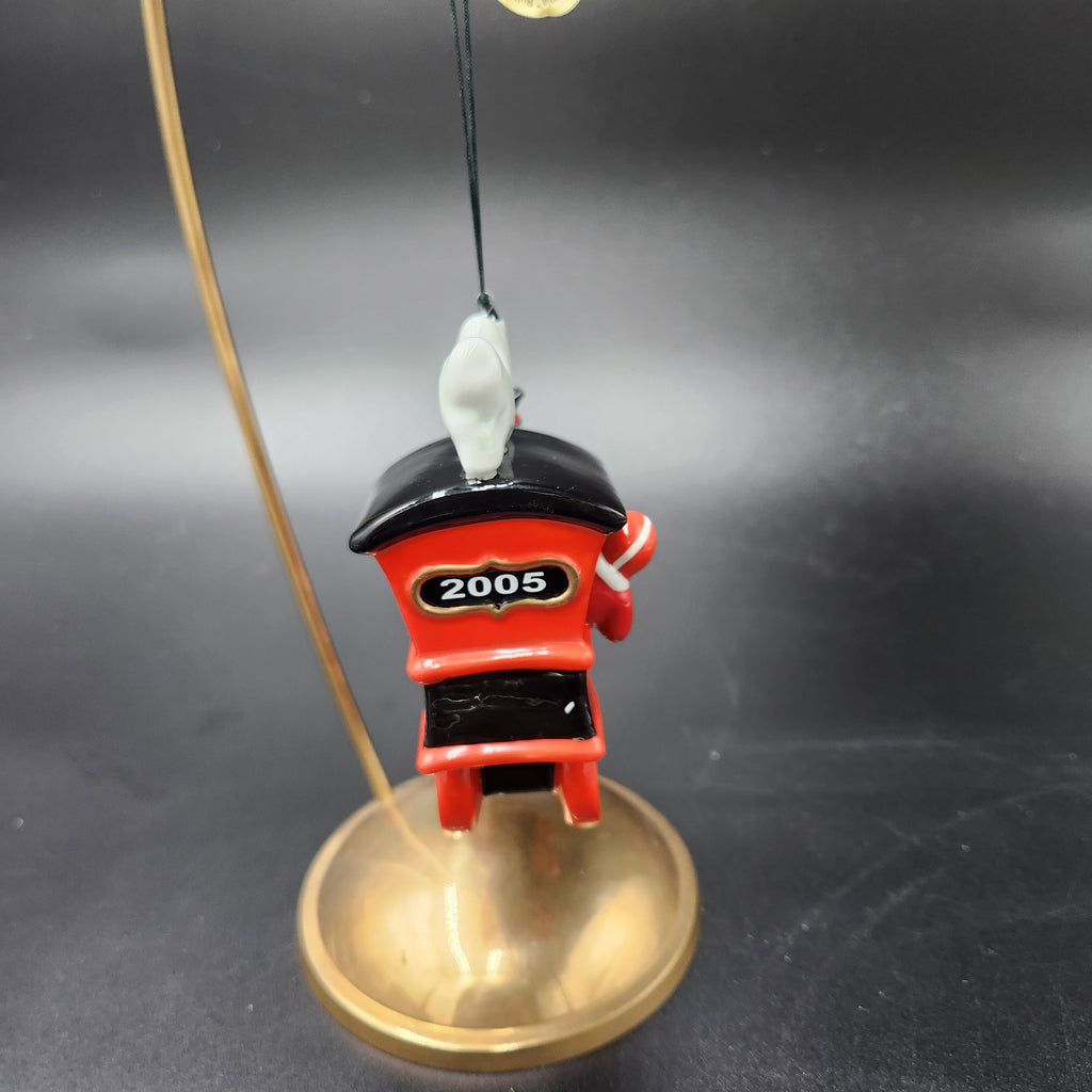 2005 Danbury Mint Georgia Bulldogs Christmas Train Ornament NIB