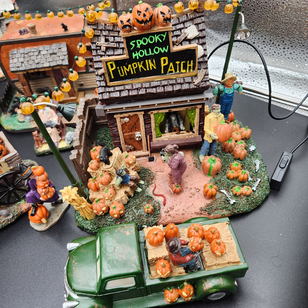 Lemax Spooky Town "Autumn Harvest & Town Square" Mega Village Bundle — 100% Complete in Box (CIB)