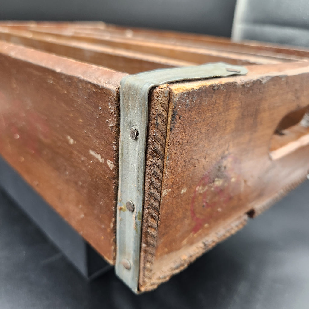 Vintage 24 Slot Dr Pepper Wooden Soda Crate Divided Box Crate 1950s/1960s