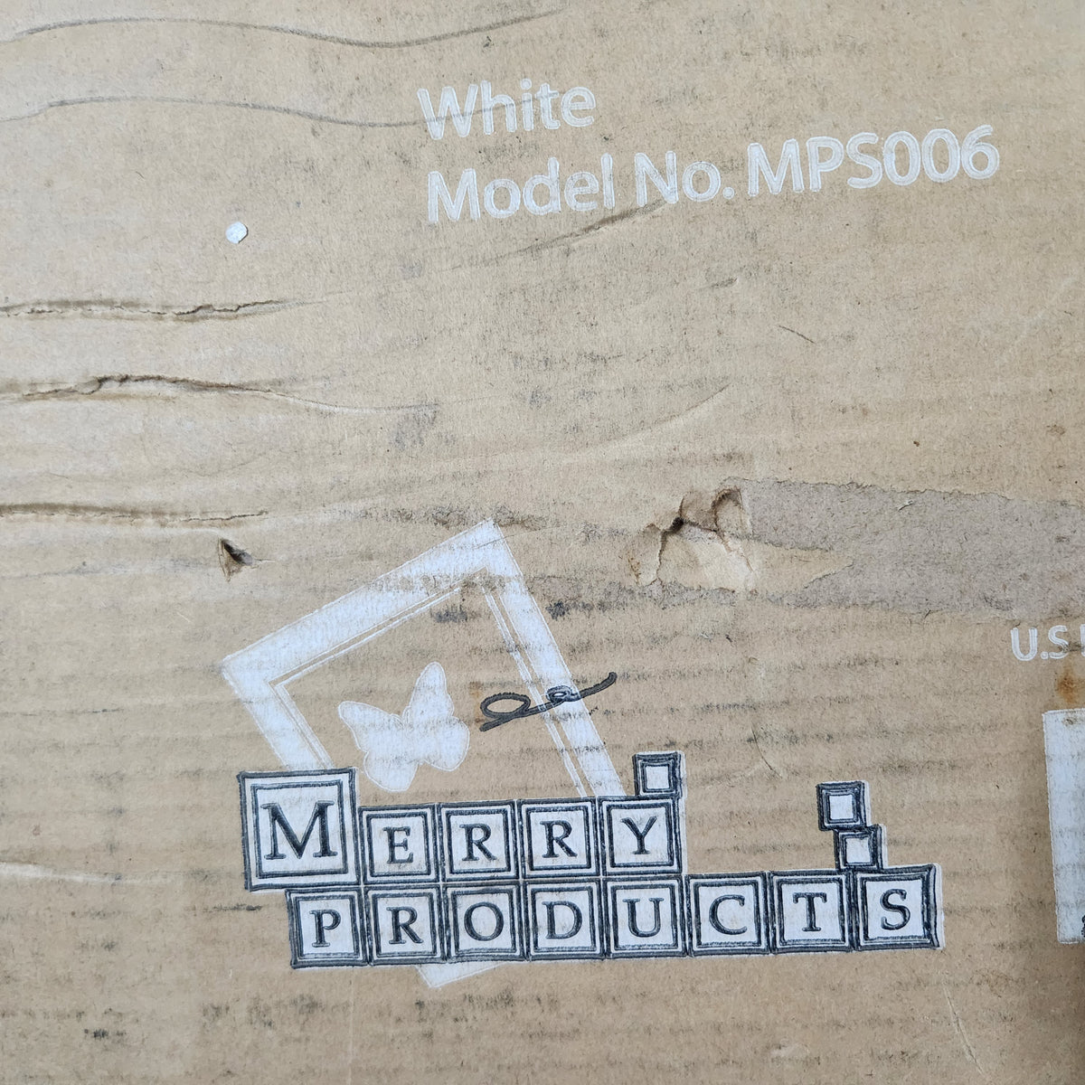 Brand New Merry Products Cat Washroom / Litter Box Enclosure & Night Stand (White, Model MP5006)