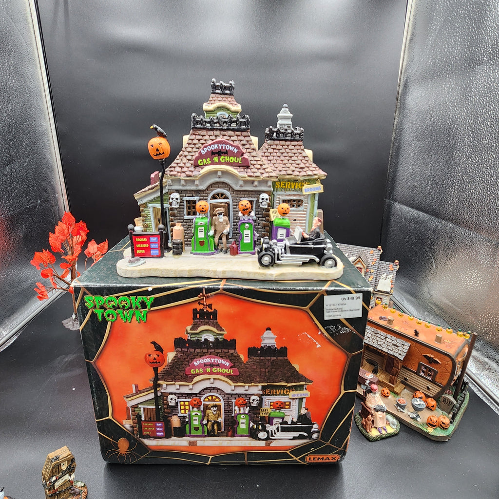 Lemax Spooky Town "Autumn Harvest & Town Square" Mega Village Bundle — 100% Complete in Box (CIB)