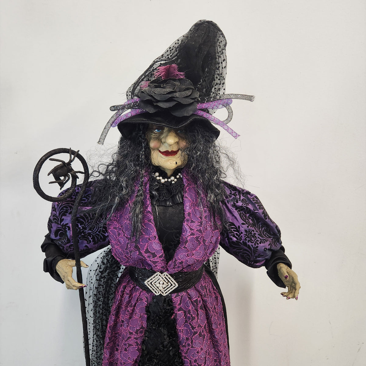 51" Deluxe Standing Halloween Witch Figure – Windy Hill Collection Style – Excellent Condition