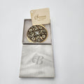 NIB Vintage Sherborne Frame Co Jeweled Filigree Compact Mirror Gold