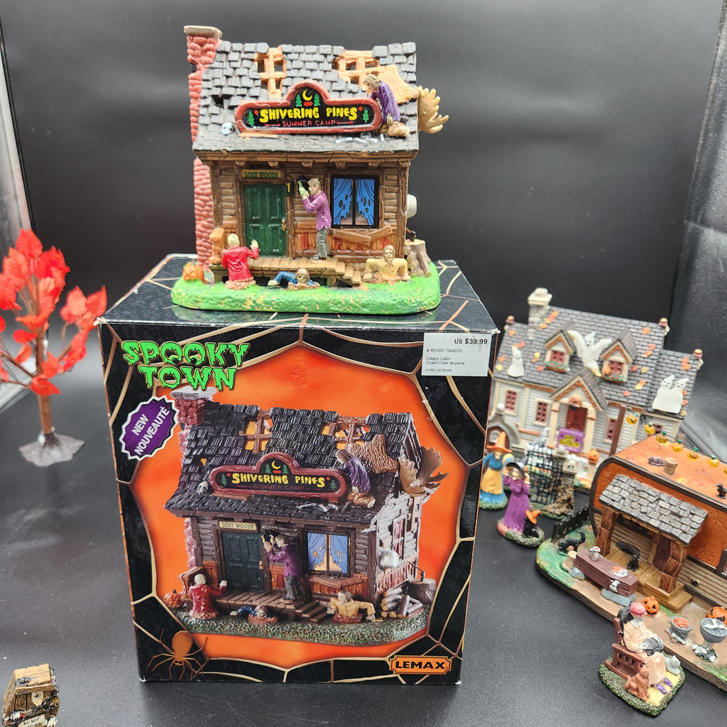 Lemax Spooky Town "Autumn Harvest & Town Square" Mega Village Bundle — 100% Complete in Box (CIB)