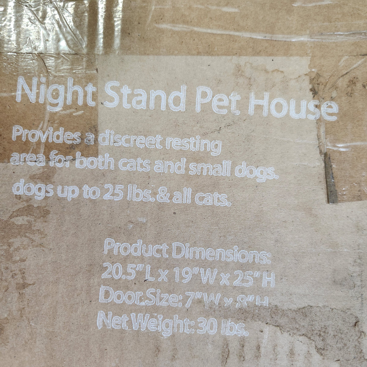 Brand New Merry Products Cat Washroom / Litter Box Enclosure & Night Stand (White, Model MP5006)