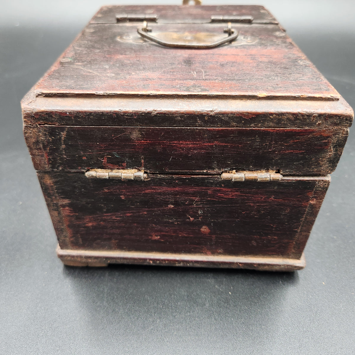 Antique East Asian Traveling Shaving Box / Tabletop Vanity Dressing Chest Vintage