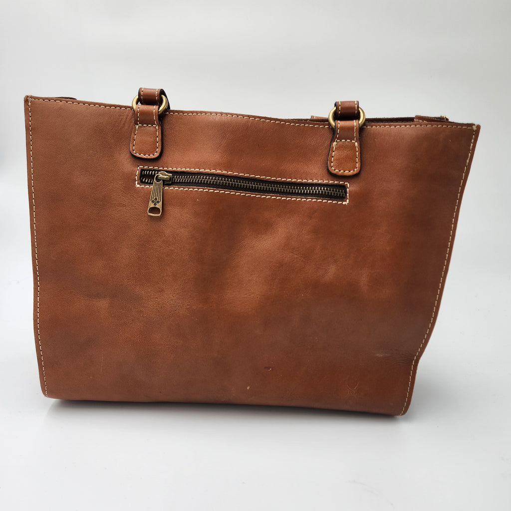 Patricia Nash Zancona Tote in the Florence tan/cognac tooled leather finish