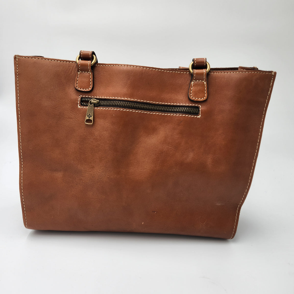 Patricia Nash Zancona Tote in the Florence tan/cognac tooled leather finish