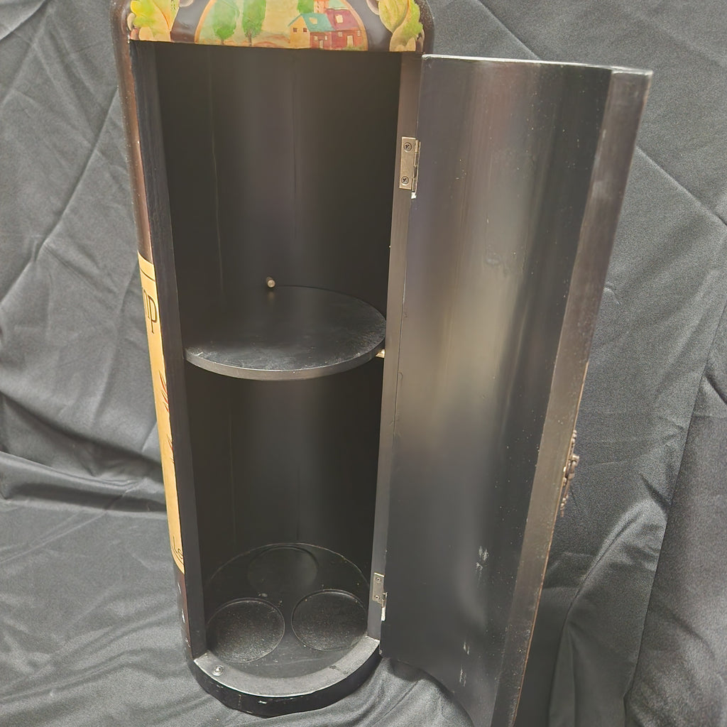 Vintage Bombay Co Wooden Wine Bottle Bar Cabinet - Excellent Condition