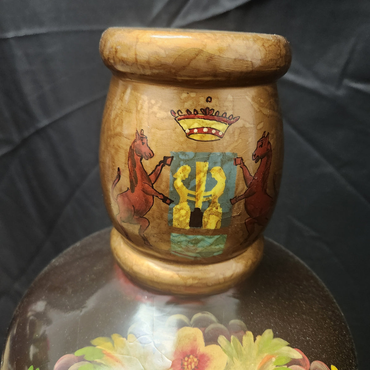 Vintage Bombay Co Wooden Wine Bottle Bar Cabinet - Excellent Condition