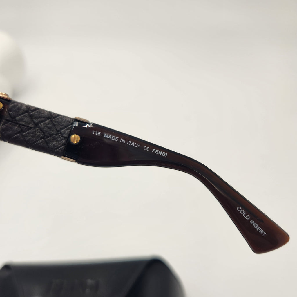 Fendi sunglasses shows text